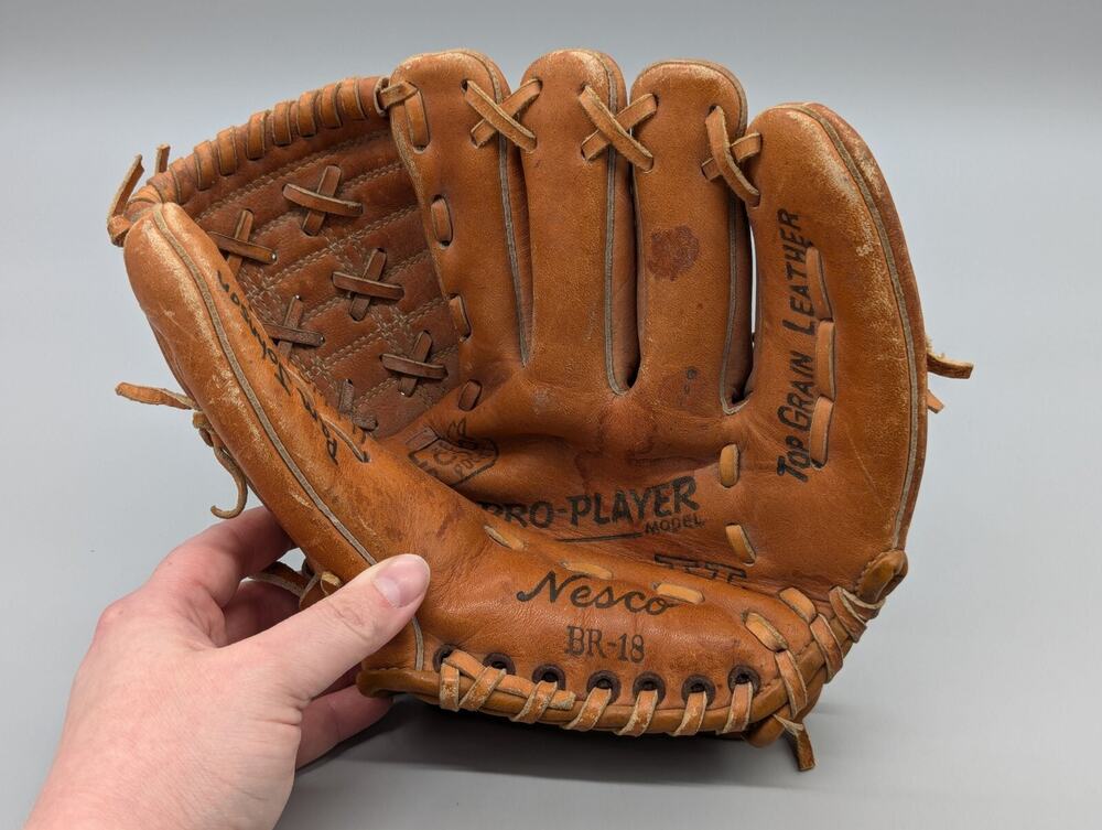 Nesco Vintage Baseball Custom Fit Pro Player BR-18 Leather All Star Glove Mitt